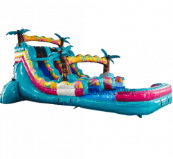 15' Dual Lane Miami Tidal Wave Slide