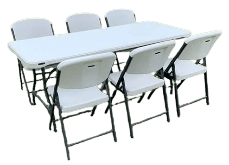 6ft Table and. 6 Chair Bundle